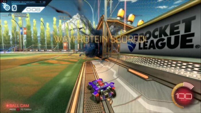 [Rocket League Training] Passing - Backboard