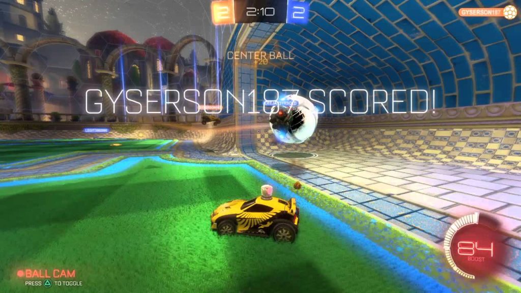 Rocket League arial almost