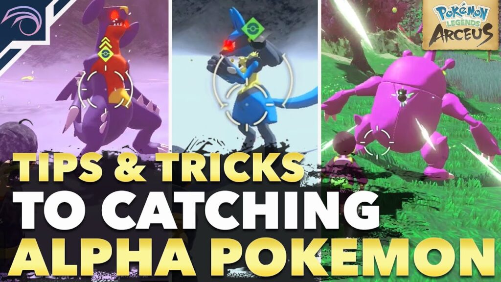 TIPS AND TRICKS FOR HOW TO CATCH ALPHA POKEMON in Pokemon Legends Arceus