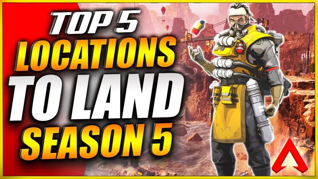 *TOP 5* BEST LOCATIONS TO LAND in Apex Legends Season 5 for More Wins! (Kings Canyon)