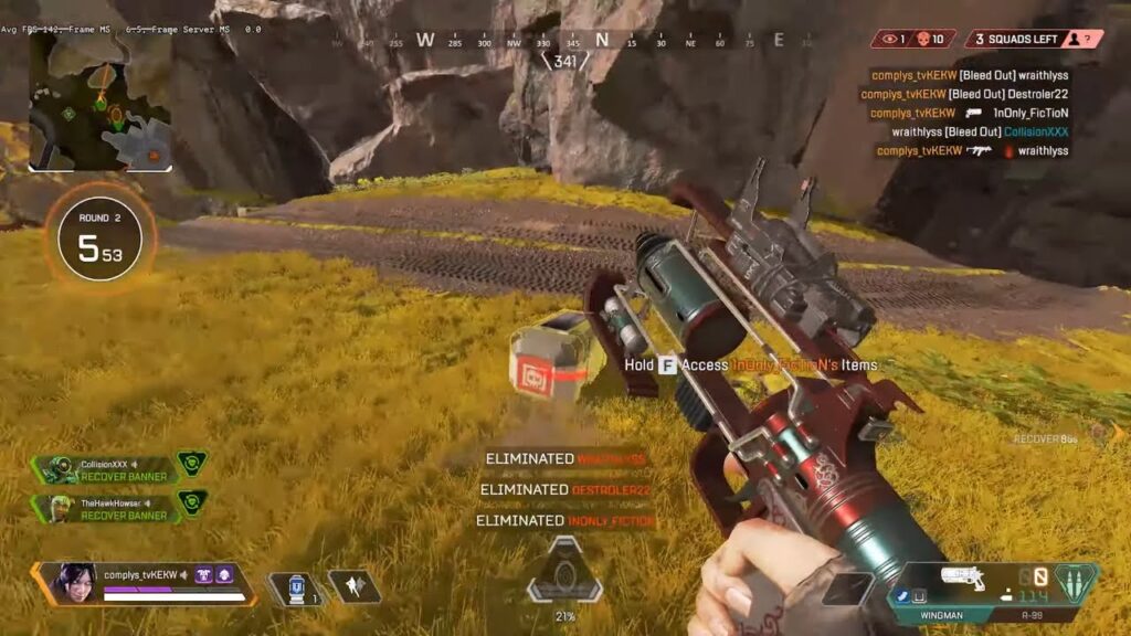 This is what 100 hours on Kovaaks looks like on Apex Legends