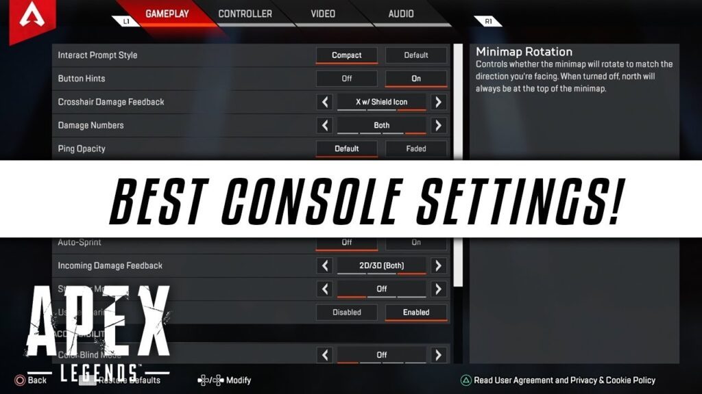 APEX LEGENDS Best Settings For Console PS4 & XBOX ONE! (Apex Legends Season 3 Best Settings)