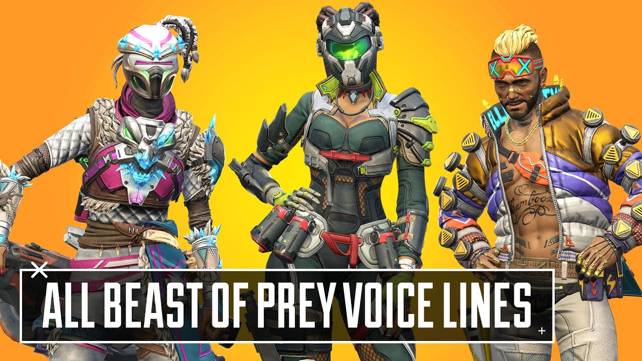 All Beast of Prey Interaction Voice Lines - Apex Legends