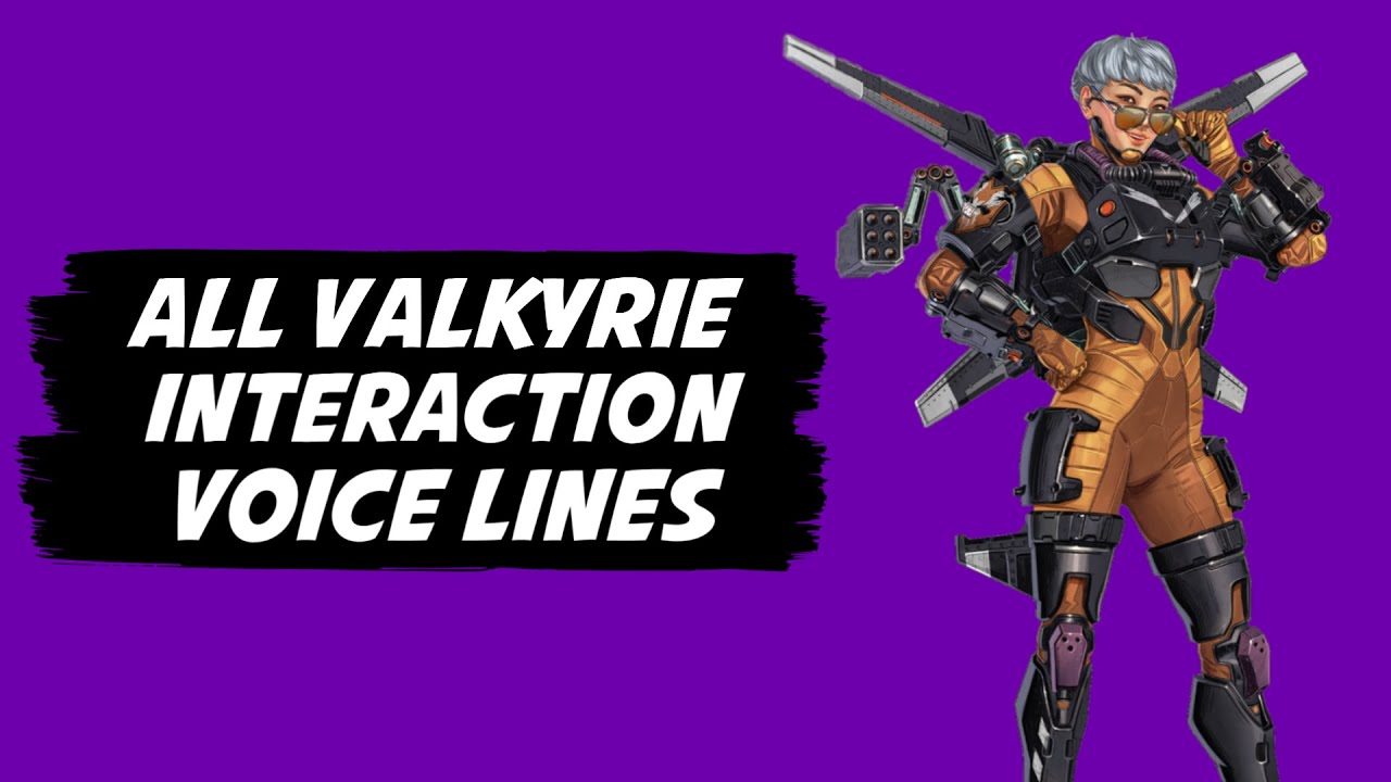 All Valkyrie Interaction Voice Lines | Apex Legends