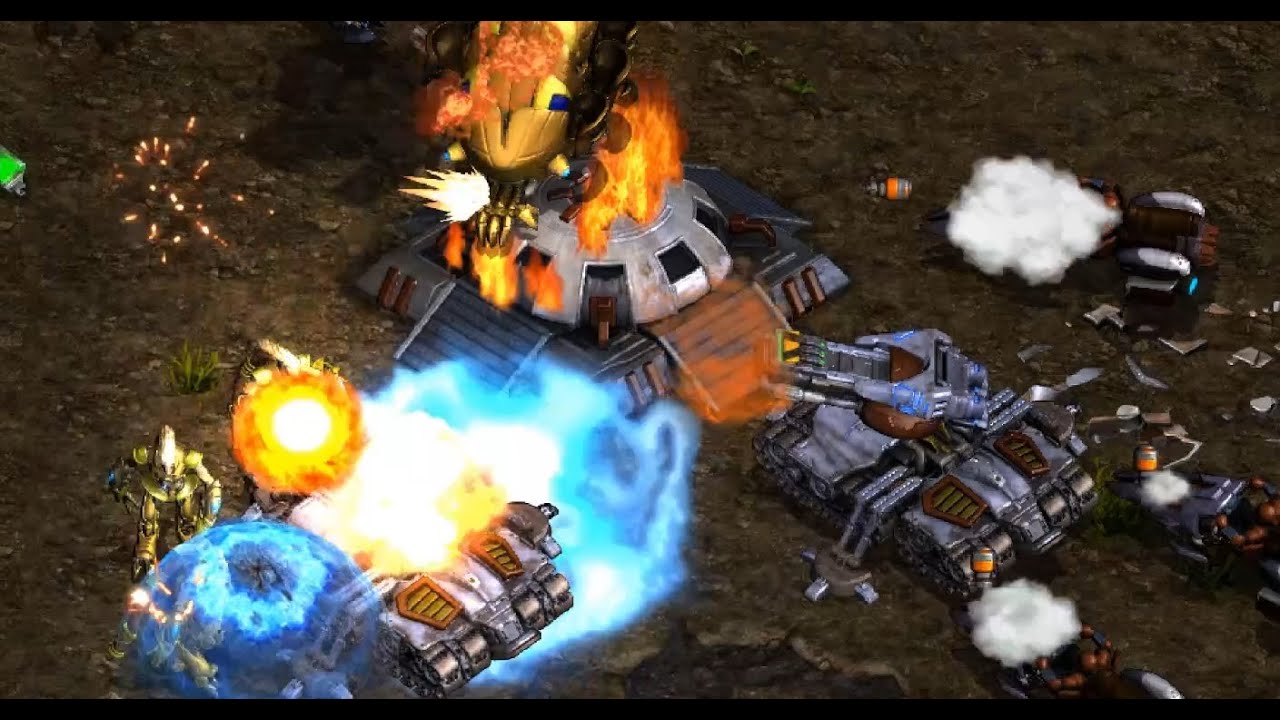 Ample (T) v Shuttle (P) on Fighting Spirit - StarCraft - Brood War REMASTERED