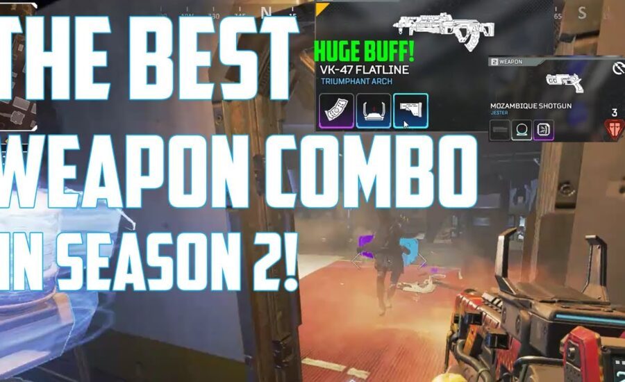 Apex Legends Season 2 Best Gun Combo! - The Flatline and Mozambique! - Apex Legends Gameplay