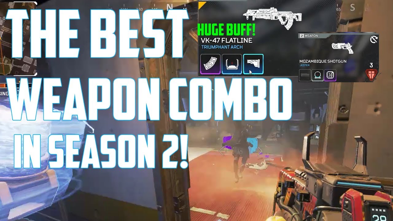 Apex Legends Season 2 Best Gun Combo! - The Flatline and Mozambique! - Apex Legends Gameplay