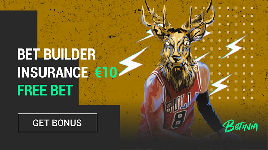 Betinia Bet Builder Insurance €10 Free Bet