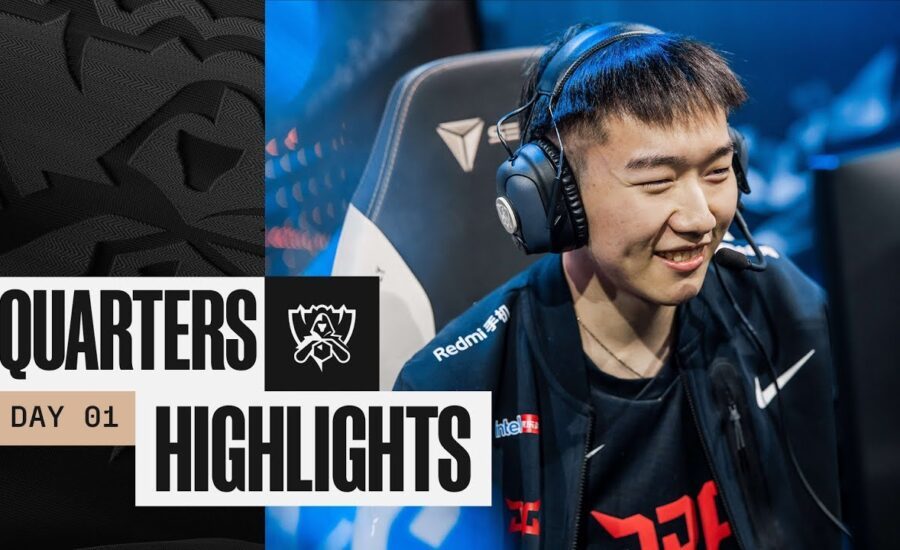 FULL DAY HIGHLIGHTS | Quarterfinals Day 1 | Worlds 2022