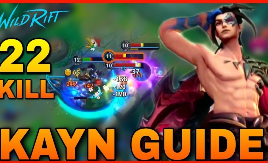 KAYN Wild RIFT Skill Explain Gameplay | only 1% Can play Like this Wild Rift KAYN build & rune #kayn