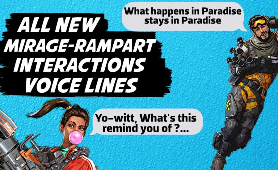 Mirage Rampart Interaction Voice Lines - Apex Legends Season 8