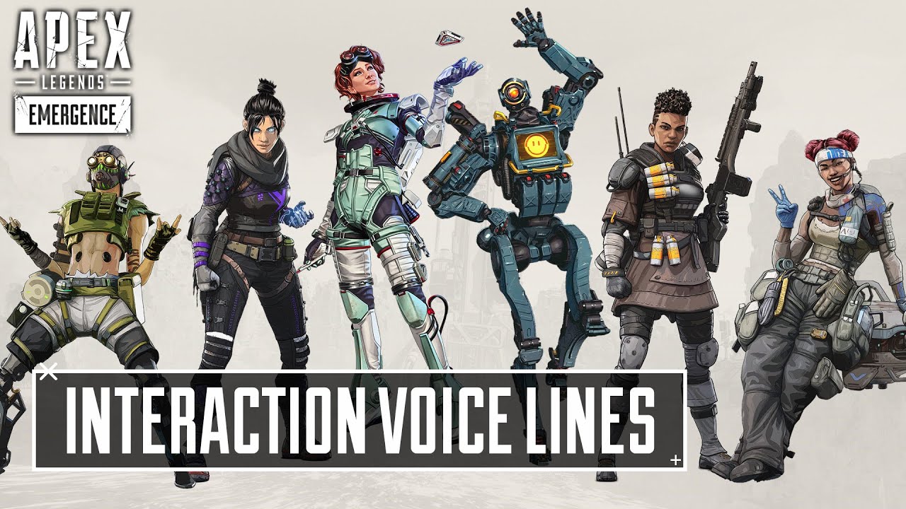 NEW Lifeline Octane Pathfinder Horizon Wraith Bangalore Interaction Voice Lines Apex Season 10