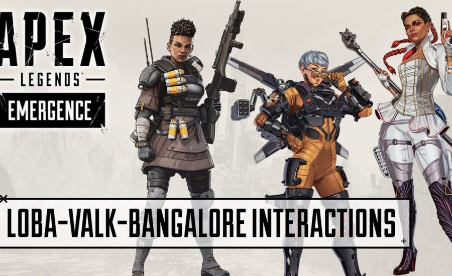 NEW Loba Valkyrie Bangalore Interactions Voice Lines | Apex Legends