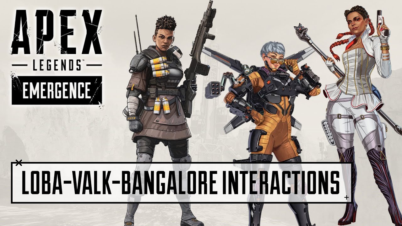 NEW Loba Valkyrie Bangalore Interactions Voice Lines | Apex Legends