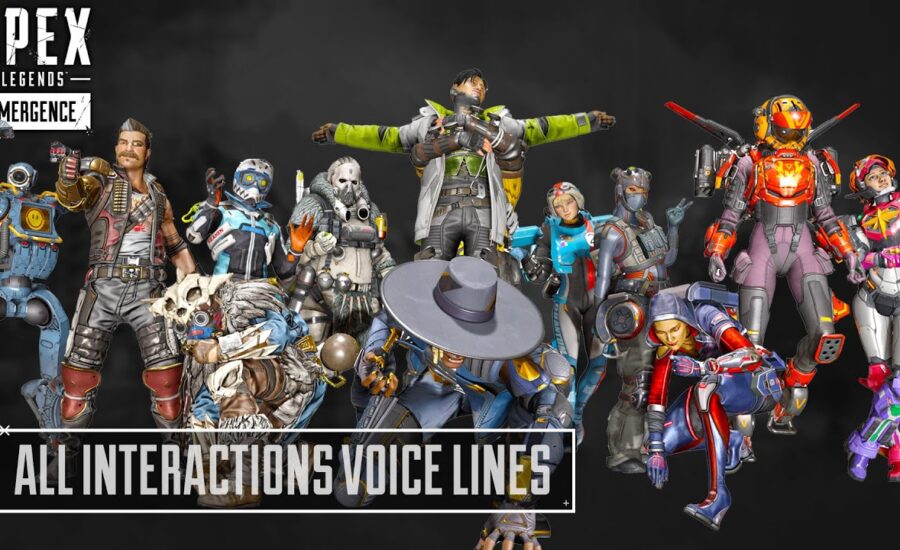 NEW Season 10 All Interaction Voice Lines Apex Legends