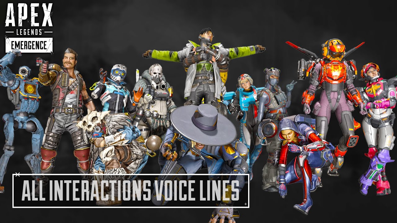 NEW Season 10 All Interaction Voice Lines Apex Legends