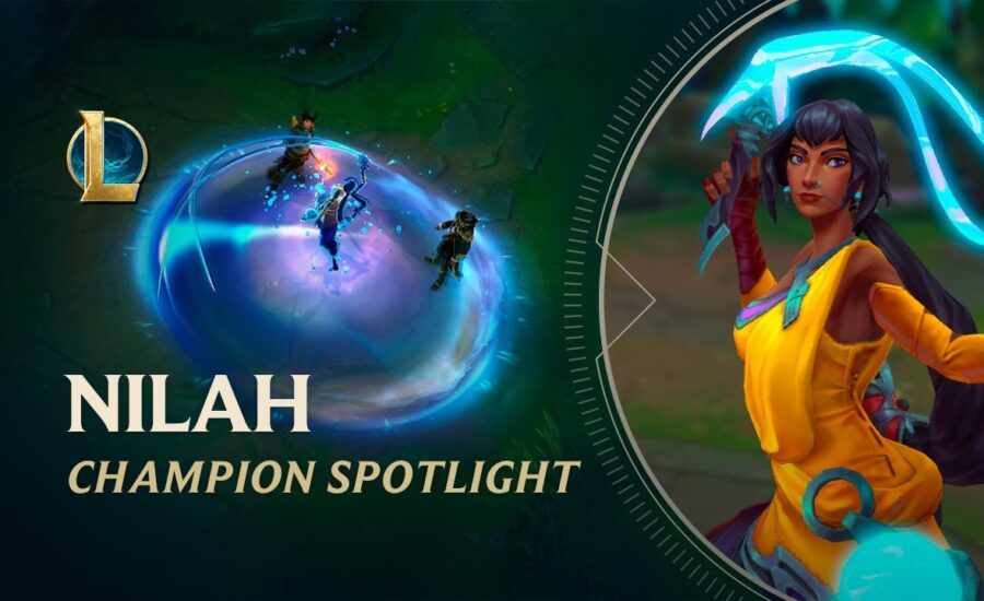 Nilah Champion Spotlight | Gameplay - League of Legends