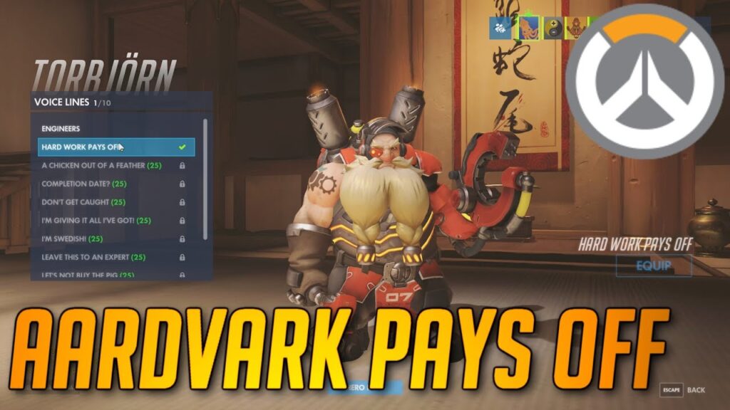 Overwatch - Aardvark Pays off