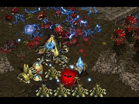 P - Shuttle (P) v Terror (Z) on Fighting Spirit - StarCraft  - Brood War REMASTERED