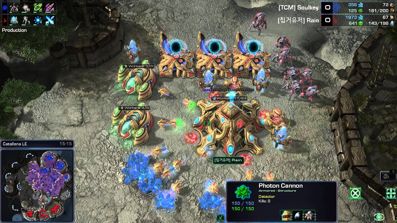 Starcraft II -- HOTS -- G5 Rain (P) v Soulkey (Z) on Catallena LE