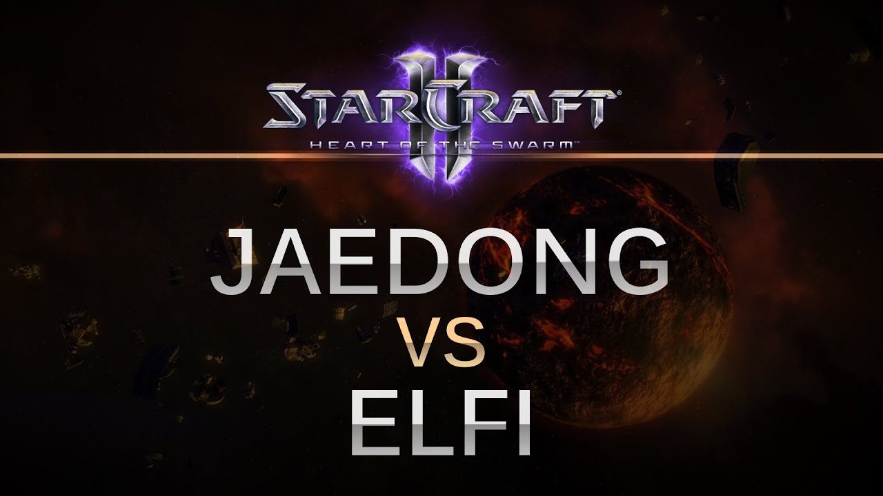 Starcraft II -- HOTS --  Game 1 Jaedong (Z) v  elfi (P) on Iron Fortress LE