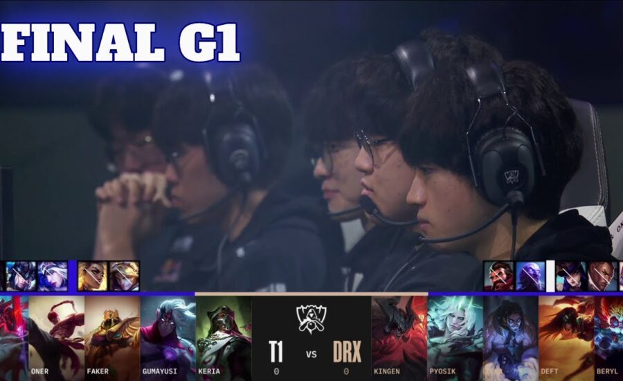 T1 vs DRX - Game 1 | Grand Finals LoL Worlds 2022 | DRX vs T1 - G1 full game