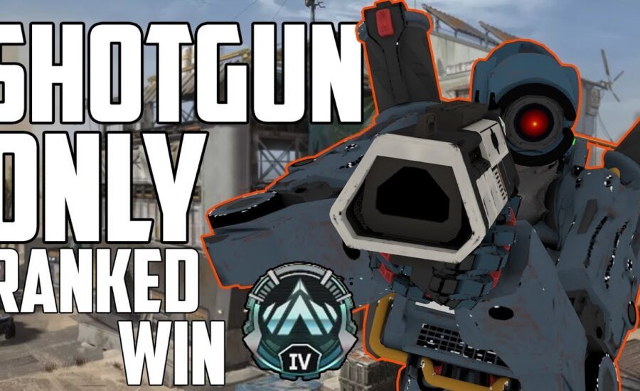 The Most Intense Ranked Game Win! Platinum Ranked Shotgun Only Challenge! - Apex Legends