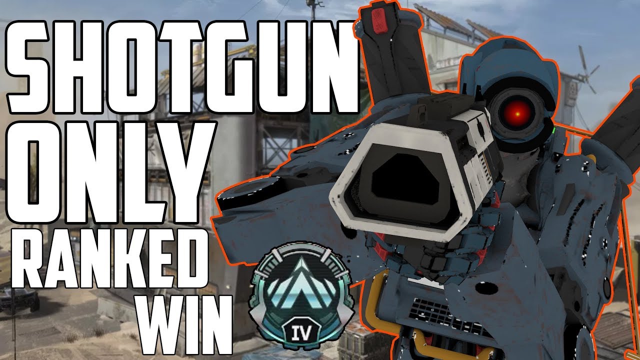 The Most Intense Ranked Game Win! Platinum Ranked Shotgun Only Challenge! - Apex Legends