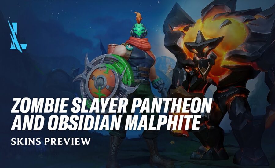 Zombie Slayer Pantheon and Obsidian Malphite Skins | Skins Preview - League of Legends: Wild Rift