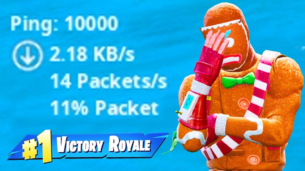 fortnite with 10000 PING