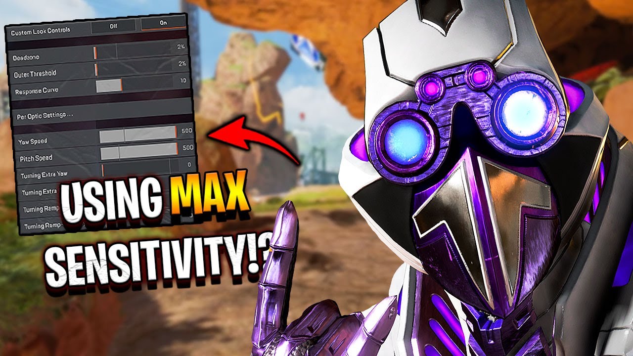 this is why I play on MAX Sensitivity.. - Apex Legends