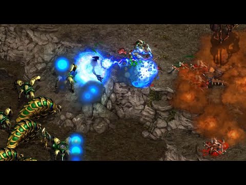 Jaedong (Z) v Sky (P) on Aztec - StarCraft - Brood War REMASTERED