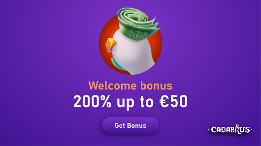 Cadabrus - Welcome Bonus 200% up to €50