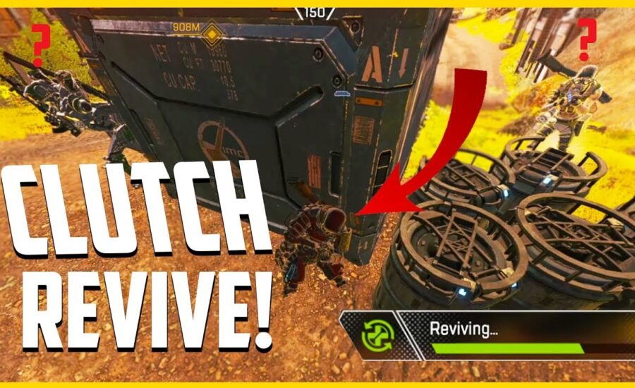 Crazy Clutch Revive Right In Front Of My Enemies - Apex Legends Gameplay