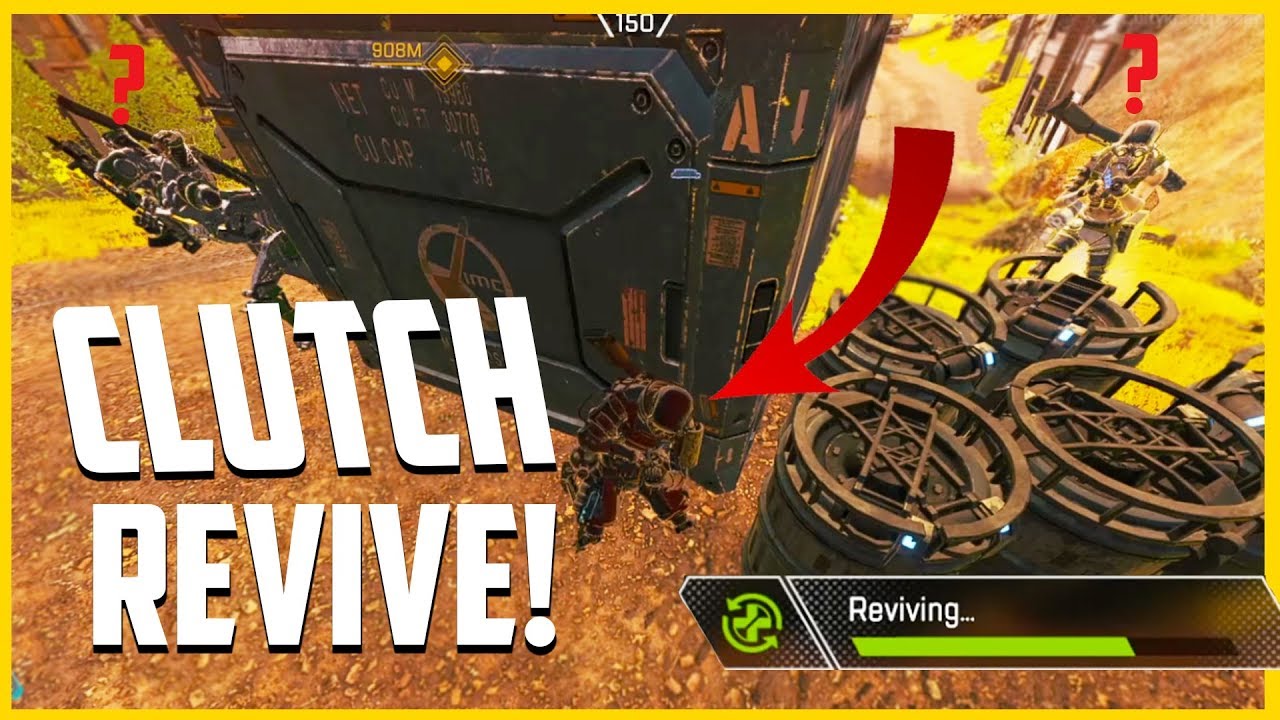 Crazy Clutch Revive Right In Front Of My Enemies - Apex Legends Gameplay