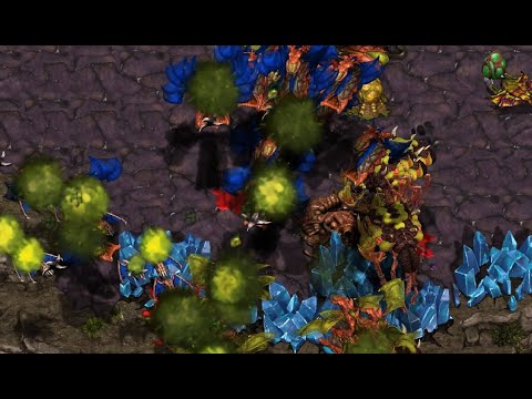 Force (Z) vs Terror (Z) on Heartbreak Ridge - StarCraft - Brood War Remastered