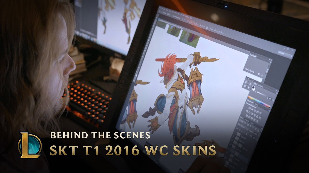 Making the SKT T1 2016 World Championship Team Skins | League of Legends