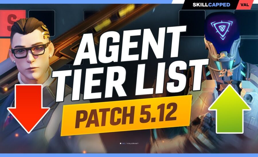 NEW Agent Tier List Patch 5.12! - THE CHAMBER META IS OVER! - MAJOR NERFS & BUFFS IN VALORANT