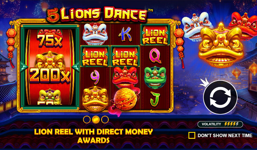 Play 5 Lions Dance® Free Game Slot by Pragmatic Play