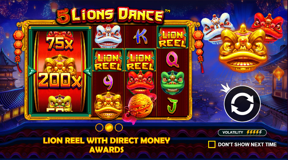 Play 5 Lions Dance® Free Game Slot by Pragmatic Play