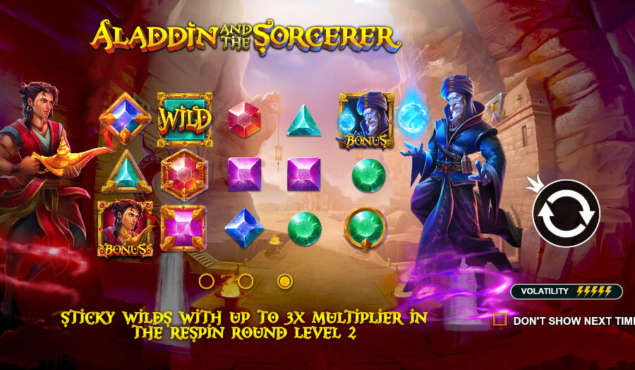 Play Aladdin and the Sorcerer® Free Game Slot by Pragmatic Play