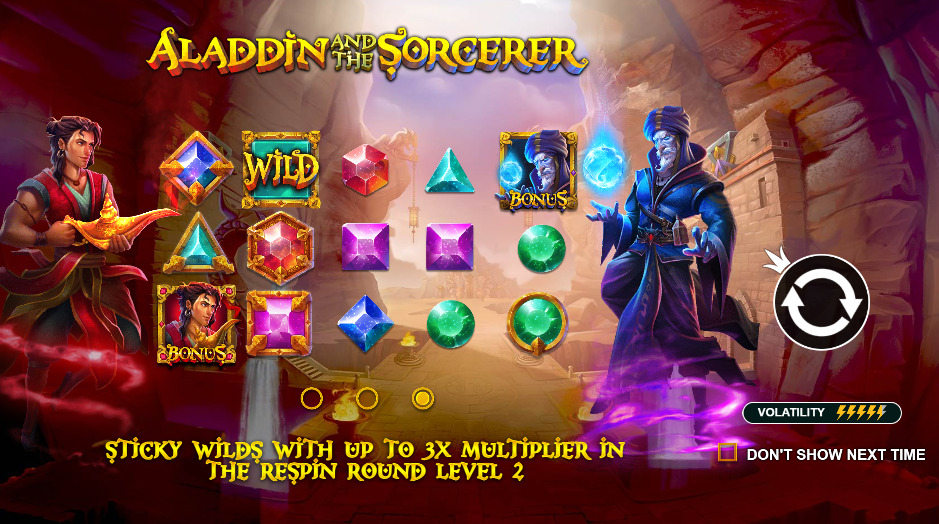 Play Aladdin and the Sorcerer® Free Game Slot by Pragmatic Play