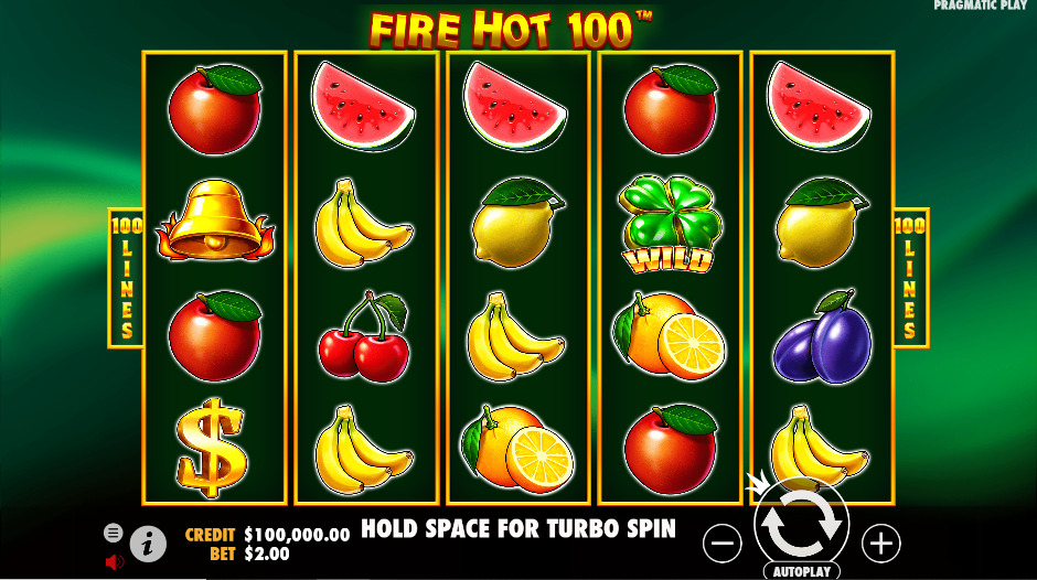 Play-Fire Hot 100® Free Game Slot by Pragmatic Play