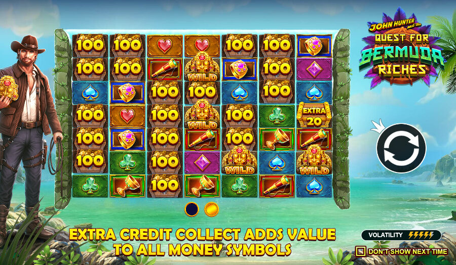 Play John Hunter and the Quest for Bermuda Riches® Free Game Slot by Pragmatic Play