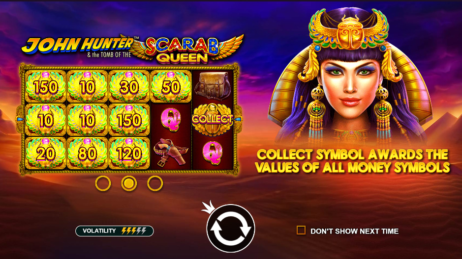 Play John Hunter and the Tomb of the Scarab Queen® Free Game Slot by Pragmatic Play