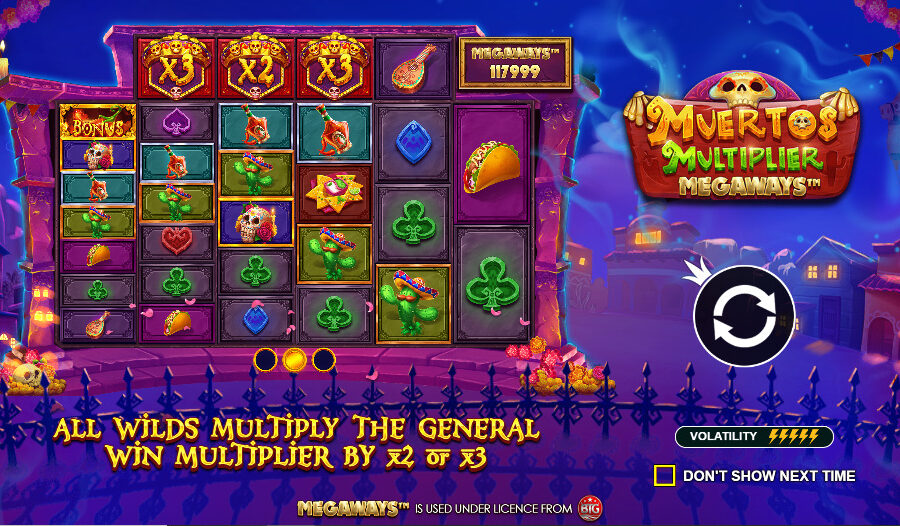 Play Muertos Multiplier Megaways® Free Game Slot by Pragmatic Play