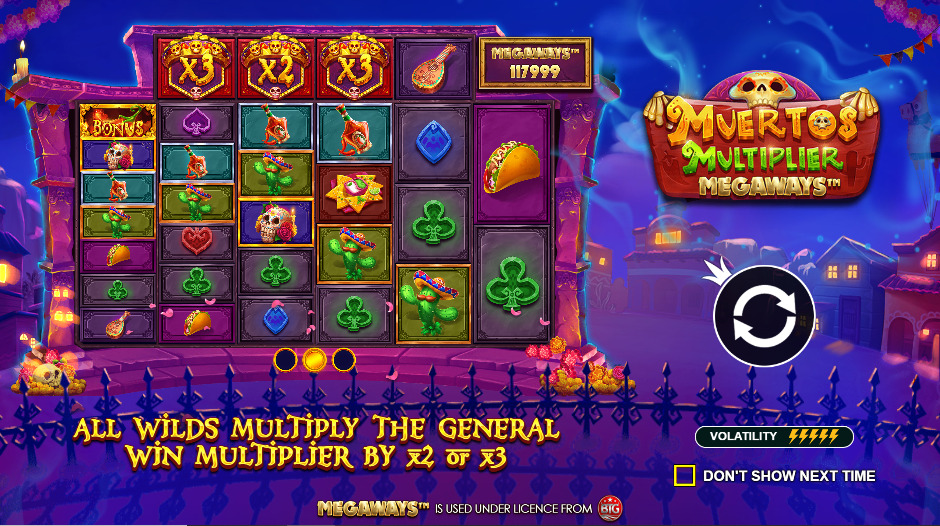 Play Muertos Multiplier Megaways® Free Game Slot by Pragmatic Play