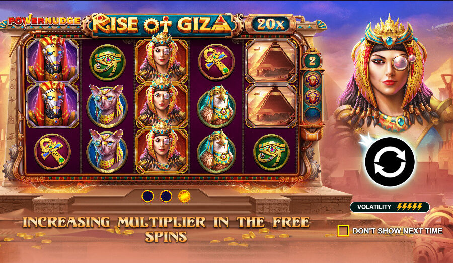 Play Rise of Giza PowerNudge® Free Game Slot by Pragmatic Play