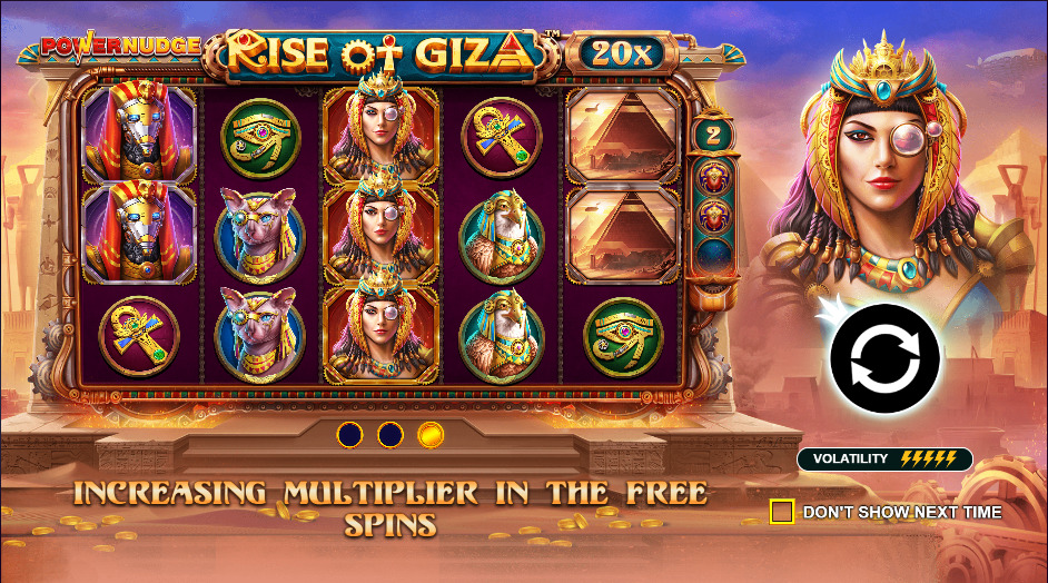 Play Rise of Giza PowerNudge® Free Game Slot by Pragmatic Play