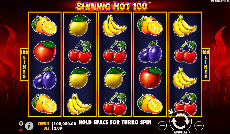 Play Shining Hot 100 Slot® Free Game Slot by Pragmatic Play